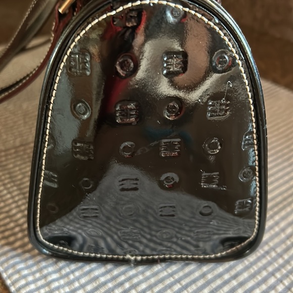 “Arcadia” purse 👜 color black patten L.6 1/4 tall, length 12 in.,straps 12 in., - Picture 4 of 13